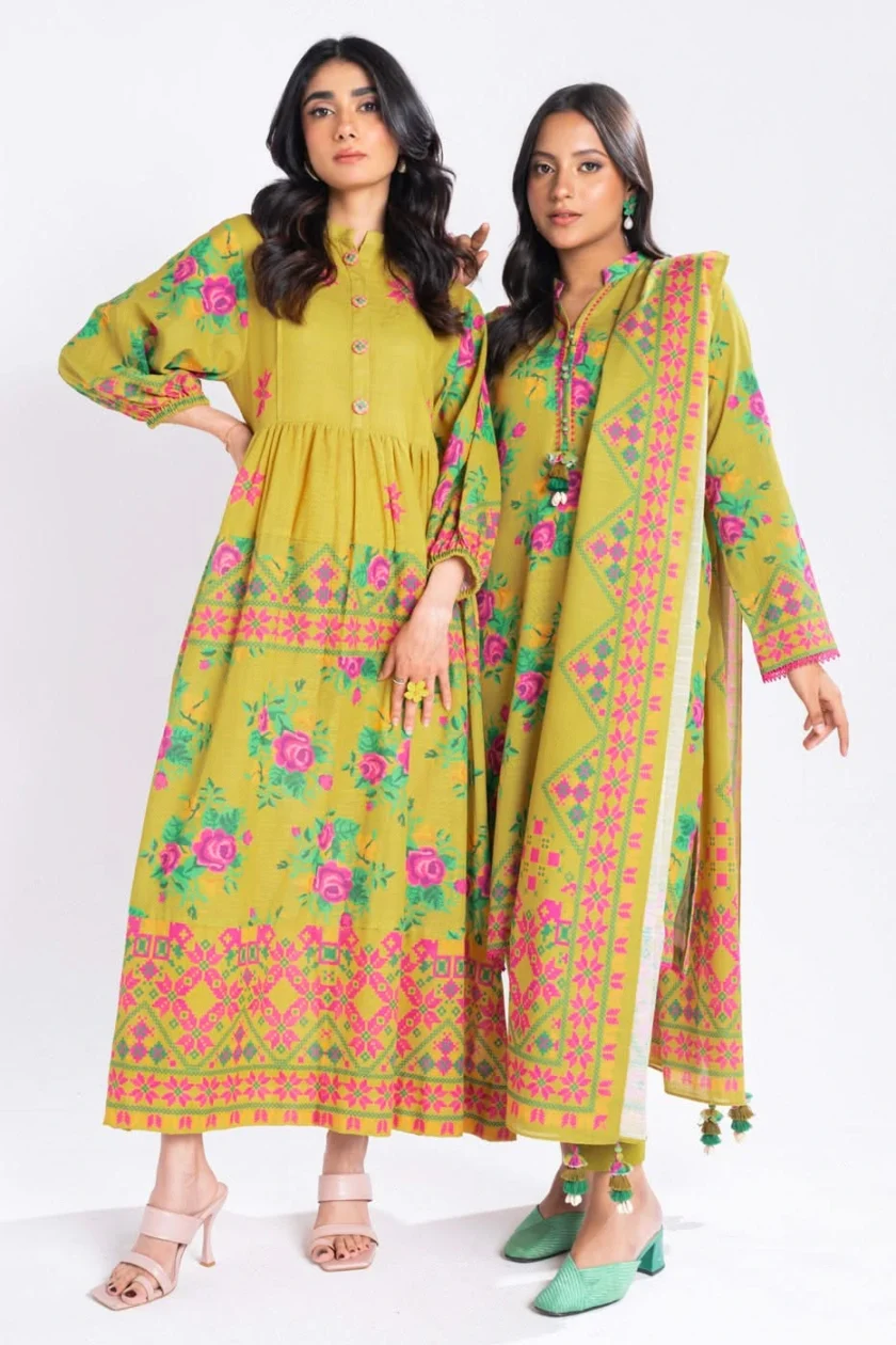 Unstitched 3Pc Printed Lawn Dress By Alkaram SS-17-24-2 - Image 2