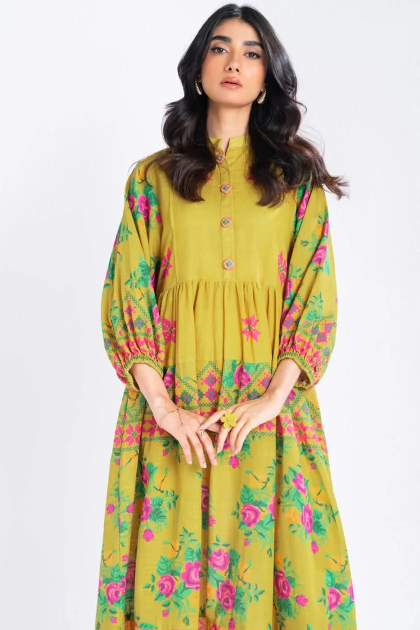 Unstitched 3Pc Printed Lawn Dress By Alkaram SS-17-24-2 - Image 4