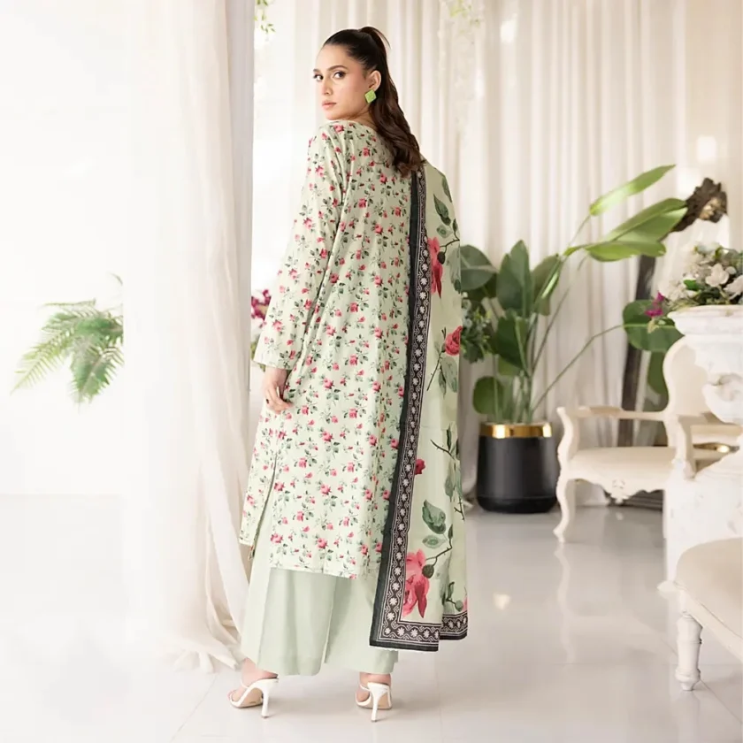 Unstitched 3Pc Printed Lawn Dress By Regalia Salina01 - Image 2