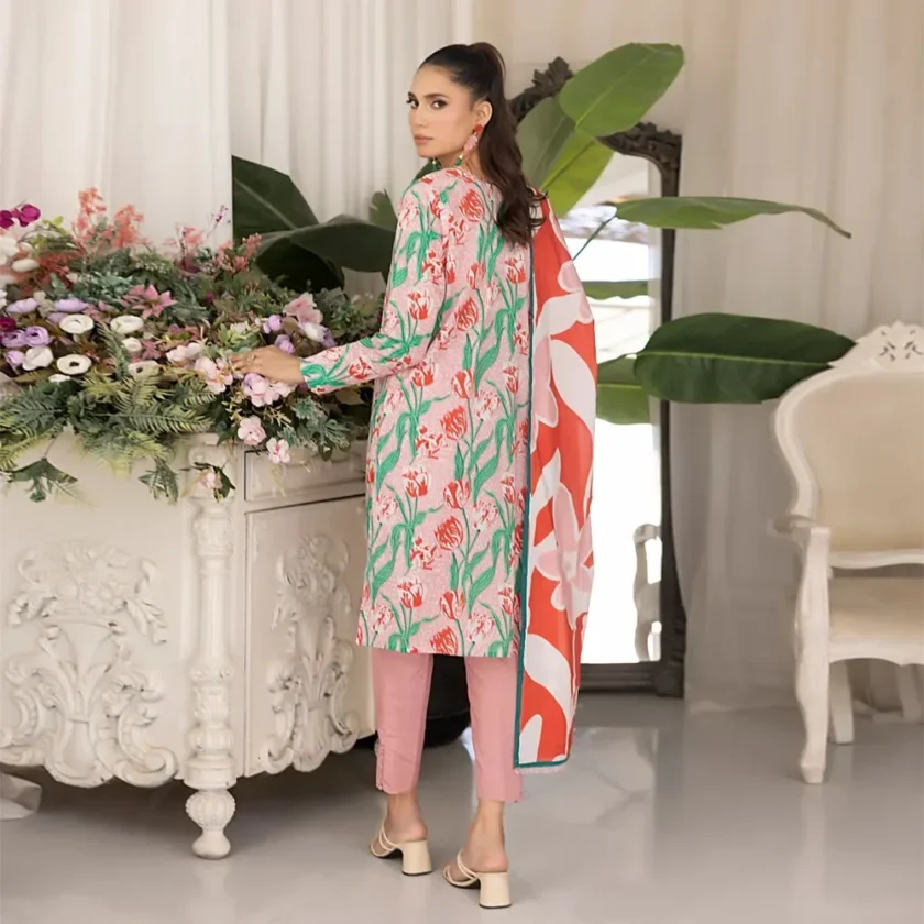 Unstitched 3Pc Printed Lawn Dress By Regalia Salina06 - Image 2