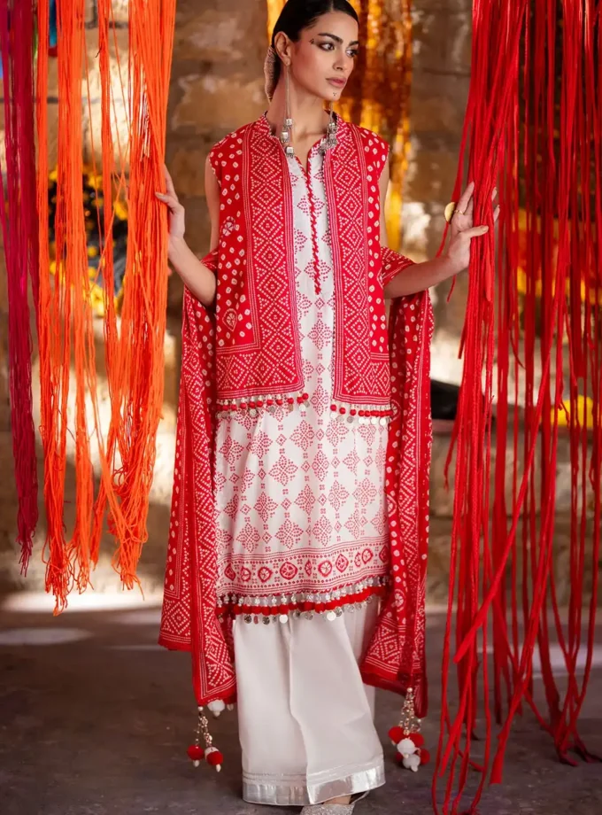 Unstitched 3Pc Printed Lawn Dress by Gul Ahmed CL-42316A
