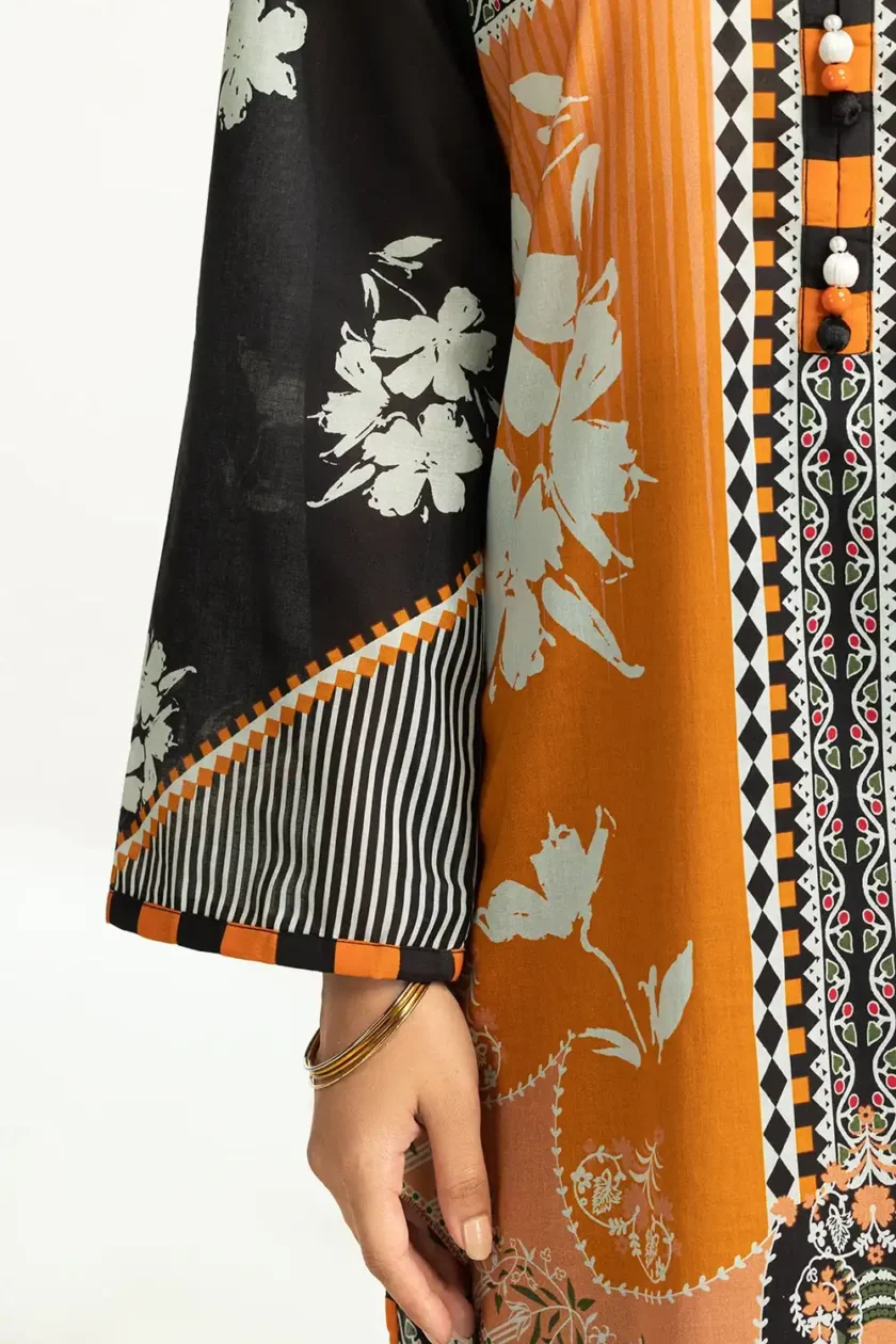 Unstitched 3Pc Printed Lawn Dress by Gul Ahmed SD-42155 - Image 5