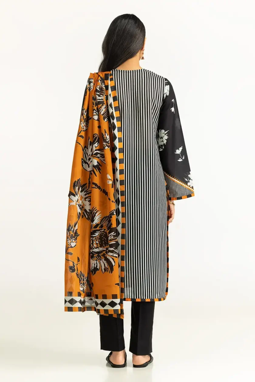 Unstitched 3Pc Printed Lawn Dress by Gul Ahmed SD-42155 - Image 6