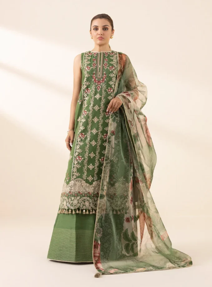 unstitched-3pc-embroidered-green-organza-dress-by-sapphire