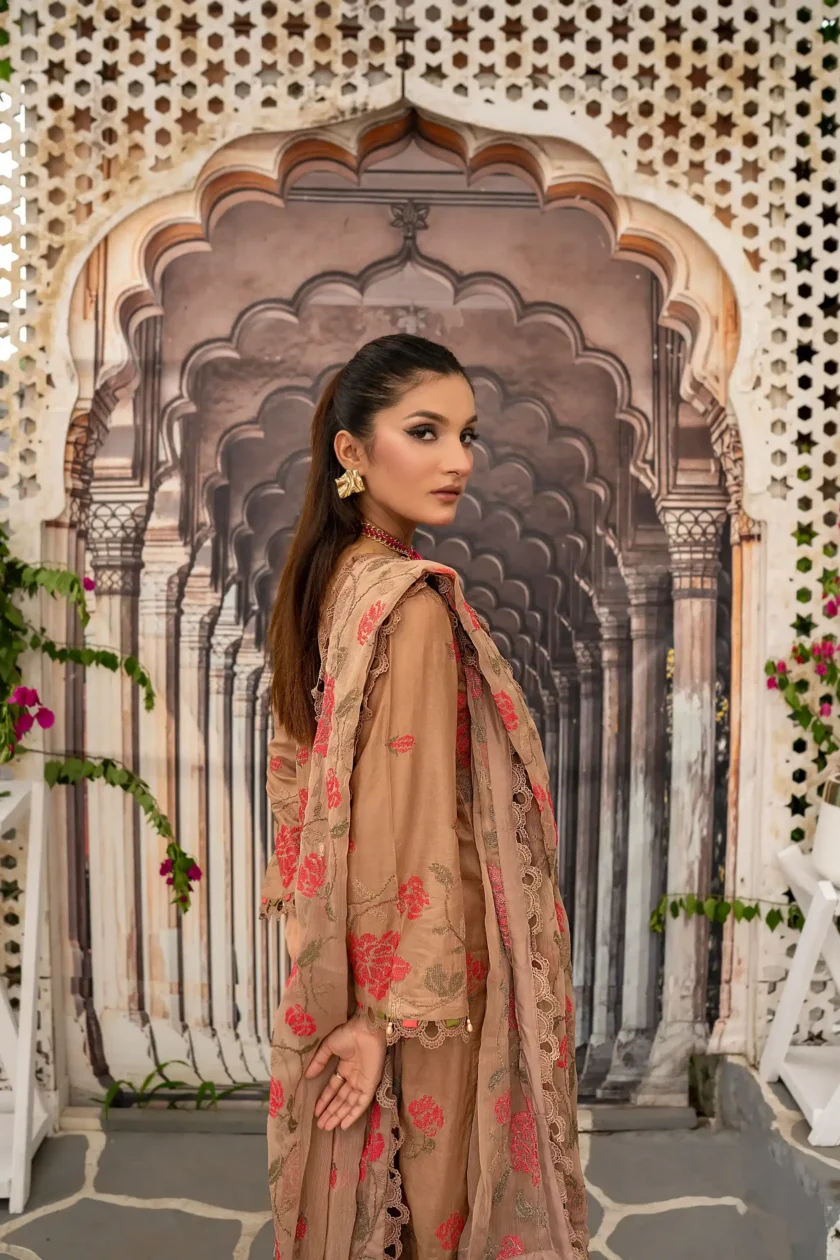 Unstitched 3PC Lawn Dress Gul-e-Nazakat by Zainab Fazlani - Image 2