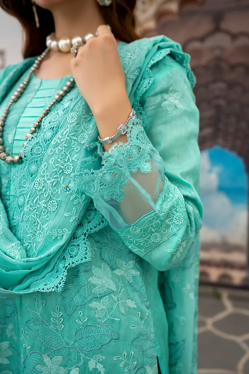 Unstitched 3PC Lawn Dress Zarminay by Zainab Fazlani - Image 2