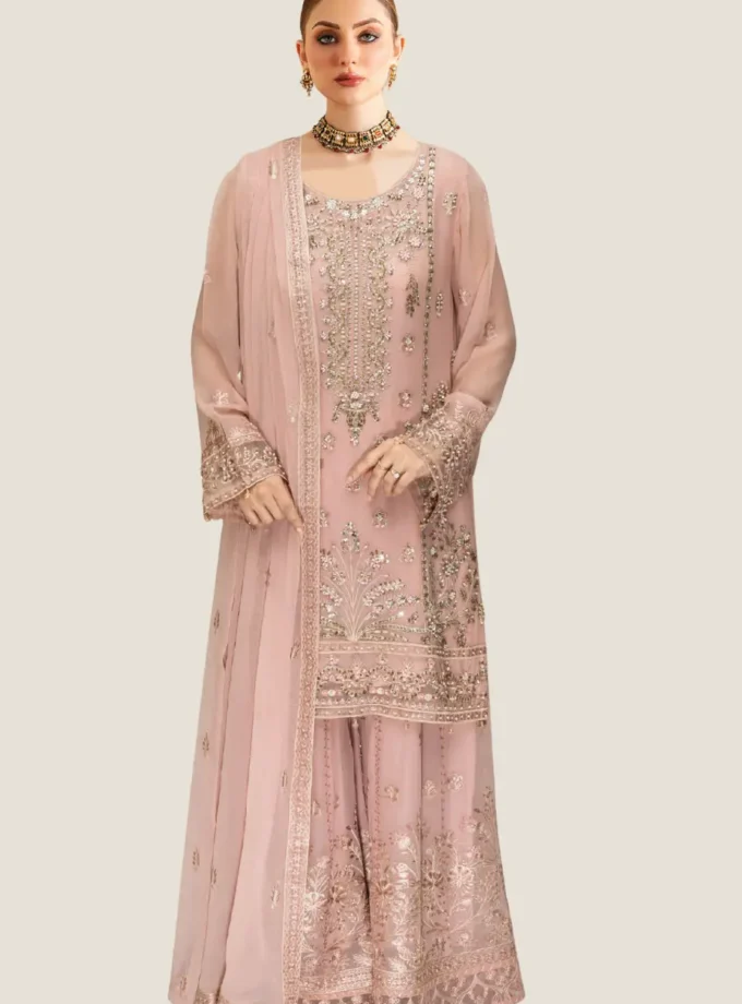 semi-stitched-3pc-embroidered-chiffon-sharara-dress-rg3